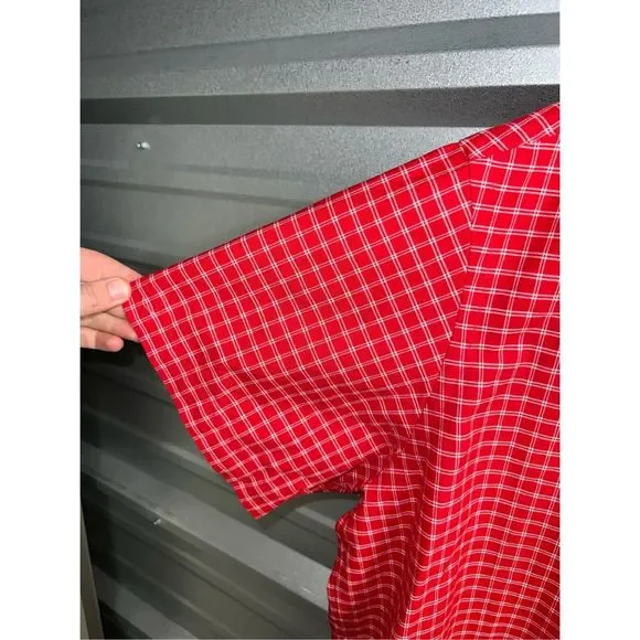NWT Red Daniel Cremieux Short Sleeve Button Down Shirt Size 2XL - Picture 6 of 14